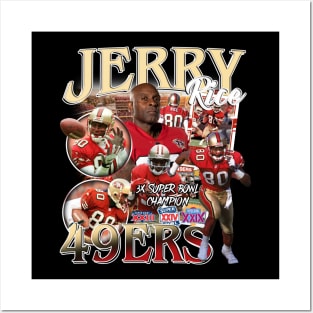 VINTAGE JERRY RICE BOOTLEG Posters and Art